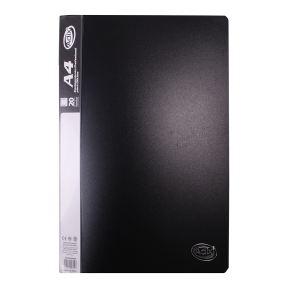 Carpeta con Fundas A4 - Negro