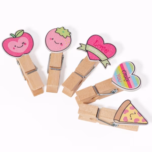 Pinzas de Madera Kawaii 10 un.