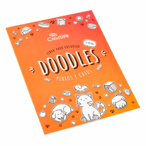 Libro para Colorear Doodles Perro/Gato CREATIVE