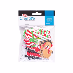 Stickers Navideños Goma Eva Mix