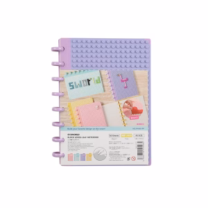 Cuaderno A5 violeta con textura