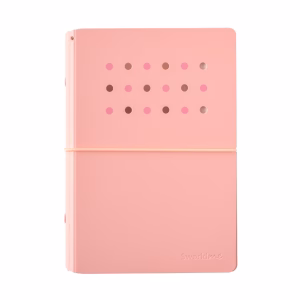 Agenda Pin A6 Calipso c/ 4 Anillos - Rosado