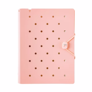 Agenda Pin A5 c/ 6 Anillos - Rosado