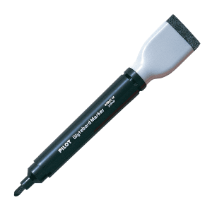 Marcador Pizarra con Borrador - Negro